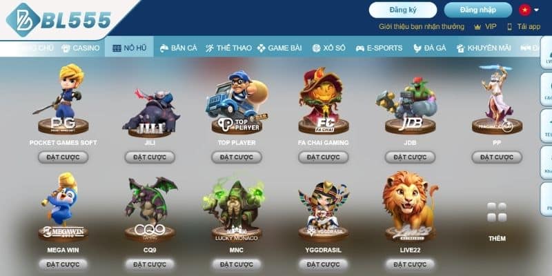 Sảnh Nổ Hũ BL555 siêu hấp dẫn